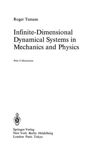Tapa de Infinite-Dimensional Dynamical Systems in Mechanics and Physics