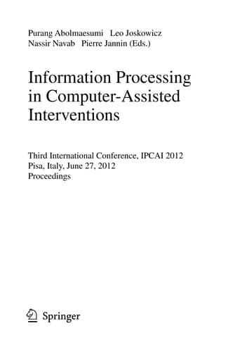 Tapa de Information Processing in Computer-Assisted Interventions