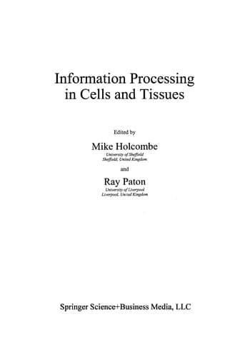 Tapa de Information Processing in Cells and Tissues