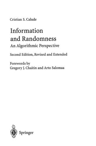 Tapa de Information and Randomness