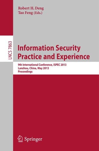 Tapa de Information Security Practice and Experience