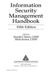 Tapa de Information security management handbook