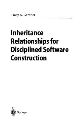 Tapa de Inheritance Relationships for Disciplined Software Construction