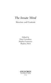 Tapa de The innate mind