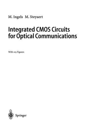 Tapa de Integrated CMOS Circuits for Optical Communications