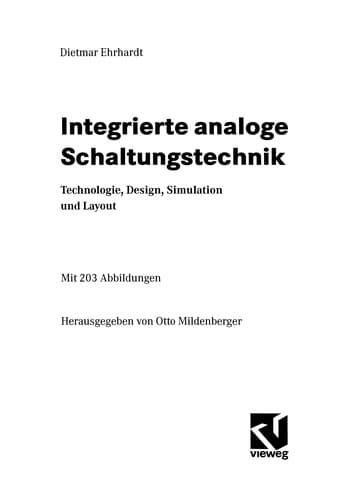 Tapa de Integrierte analoge Schaltungstechnik