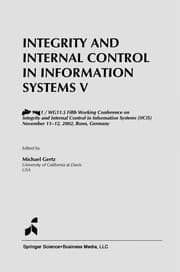 Tapa de Integrity and Internal Control in Information Systems V