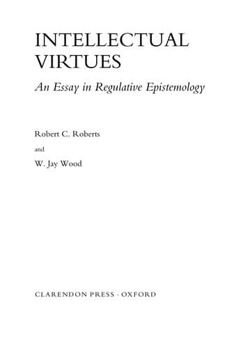 Tapa de INTELLECTUAL VIRTUES