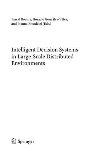 Tapa de Intelligent Decision Systems in Large-Scale Distributed Environments