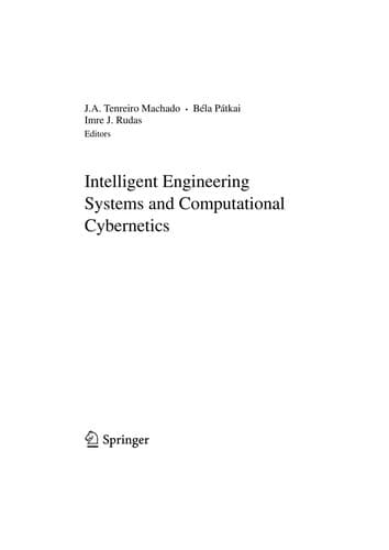 Tapa de Intelligent Engineering Systems and Computational Cybernetics