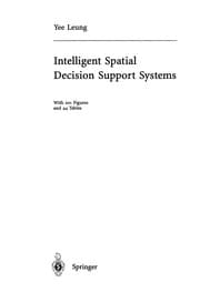 Tapa de Intelligent Spatial Decision Support Systems