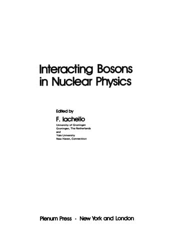 Tapa de Interacting Bosons in Nuclear Physics