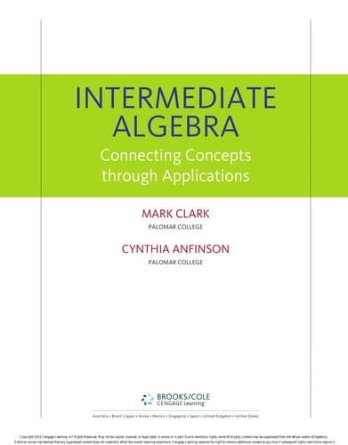 Tapa de Intermediate Algebra