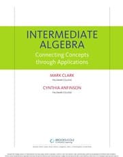 Tapa de Intermediate Algebra