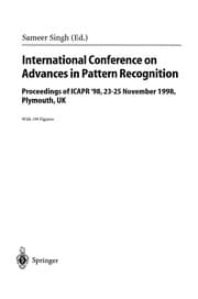 Tapa de International Conference on Advances in Pattern Recognition