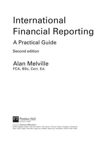 Tapa de International financial reporting