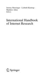 Tapa de The international handbook of internet research