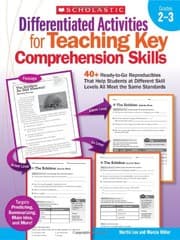Tapa de Differentiated Activities for Teaching Key Comprehension Skills: Grades 2–3: 40+ Ready-to-Go Reproducibles That Help Students at Different Skill Levels All Meet the Same Standards