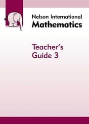 Tapa de Nelson International Mathematics Teacher's Guide 3