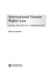 Tapa de International human rights law