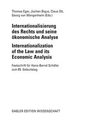 Tapa de Internationalisierung des Rechts und seine ökonomische Analyse =