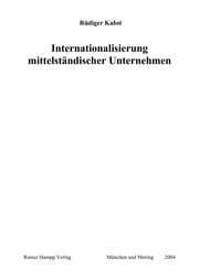 Tapa de Internationalisierung mittelständischer Unternehmen