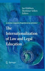 Tapa de The internationalization of law and legal education