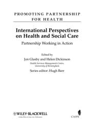 Tapa de International perspectives on health and social care