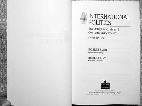 Tapa de International politics