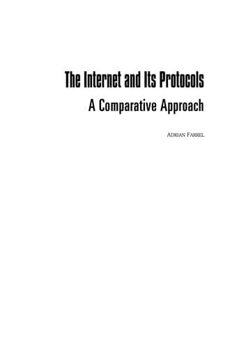 Tapa de The Internet and its protocols
