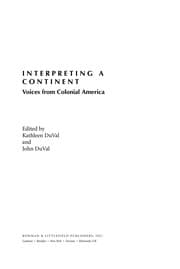 Tapa de Interpreting colonial American history