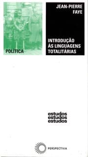 Tapa de Introdução às linguagens totalitárias