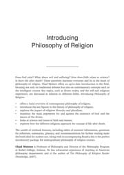 Tapa de Introducing Philosophy of Religion