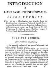 Tapa de Introduction à l'analyse infinitésimale