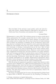 Tapa de Introduction to applied optimization