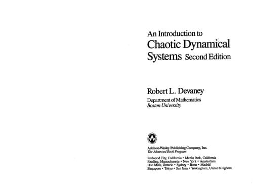 Tapa de An introduction to chaotic dynamical systems