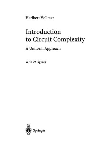 Tapa de Introduction to Circuit Complexity