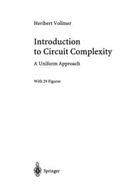 Tapa de Introduction to Circuit Complexity