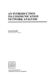 Tapa de An introduction to communication network analysis