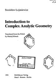 Tapa de Introduction to complex analytic geometry