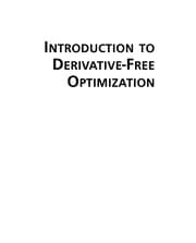 Tapa de Introduction to derivative-free optimization