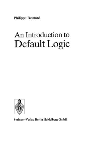 Tapa de An Introduction to Default Logic