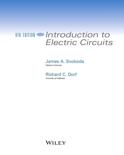 Tapa de Introduction to electric circuits