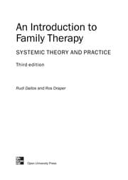 Tapa de An introduction to family therapy