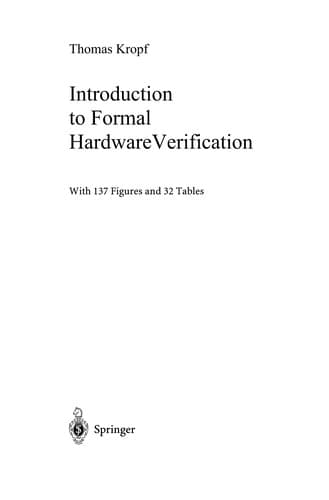 Tapa de Introduction to Formal Hardware Verification