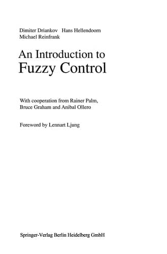 Tapa de An Introduction to Fuzzy Control