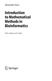 Tapa de Introduction to mathematical methods in bioinformatics
