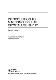 Tapa de Introduction to macromolecular crystallography