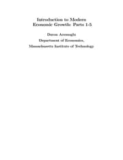 Tapa de Introduction to modern economic growth