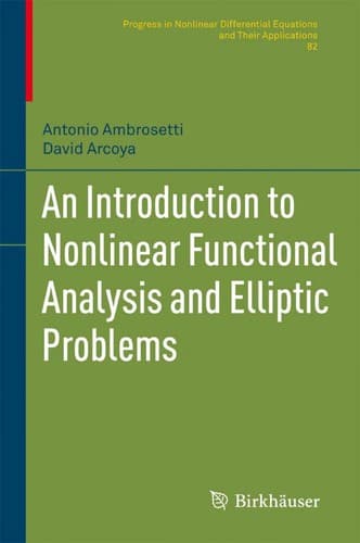 Tapa de An introduction to nonlinear functional analysis and elliptic problems